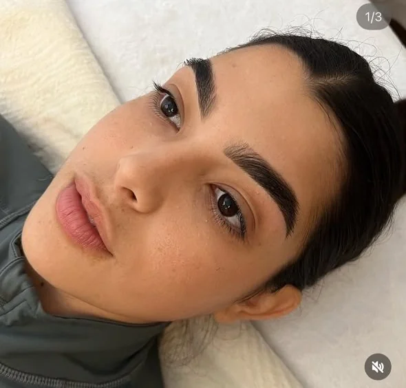 Cejas con intensidad de color definida